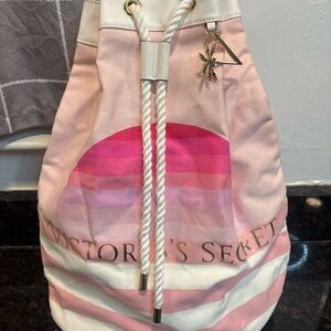 Victoria's Secret Pink and White Women's Bag